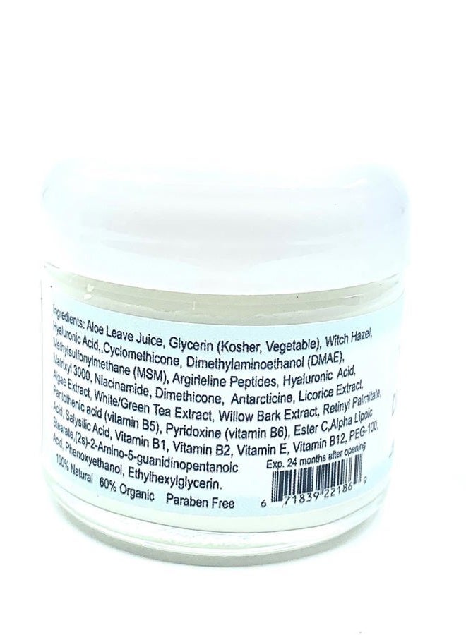 DNA CODE Skin Care OIL FREE-DMAE+MSM+NIACIN Firming Cream, 100% Pure Hyaluronic Acid, Argireline, Matrixyl 3000 - Image 2